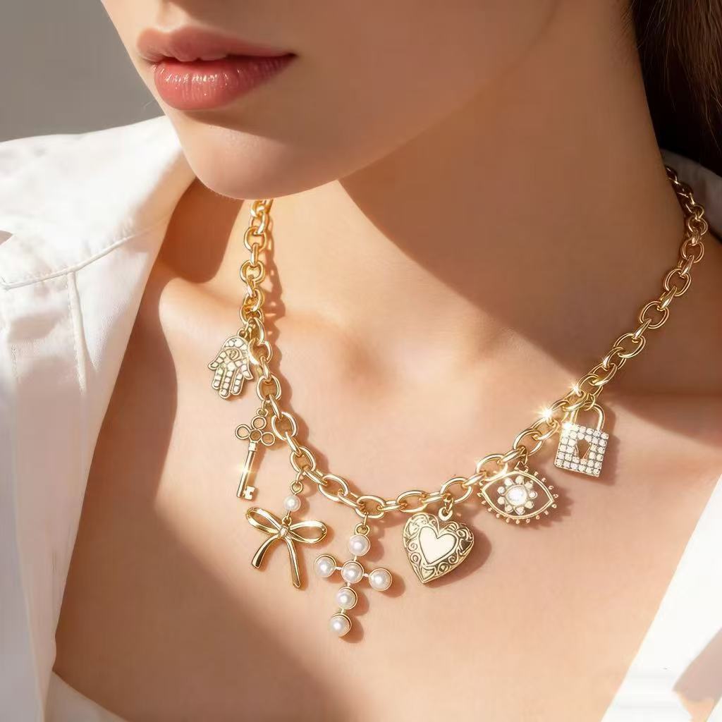 Punk Rock Style Simple Exquisite Sweet Necklace