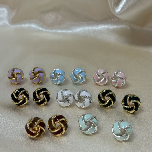 Women's Retro Elegant Drip Glazed Twist For Design High-grade Gentle Rings