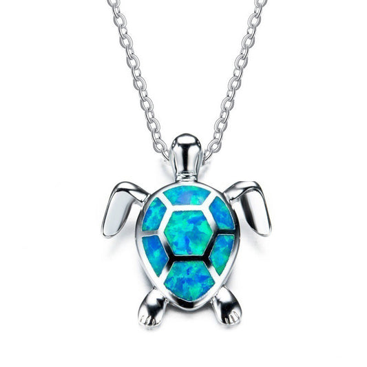 Opal Turtle Simple Ocean Heart Popular Pendants