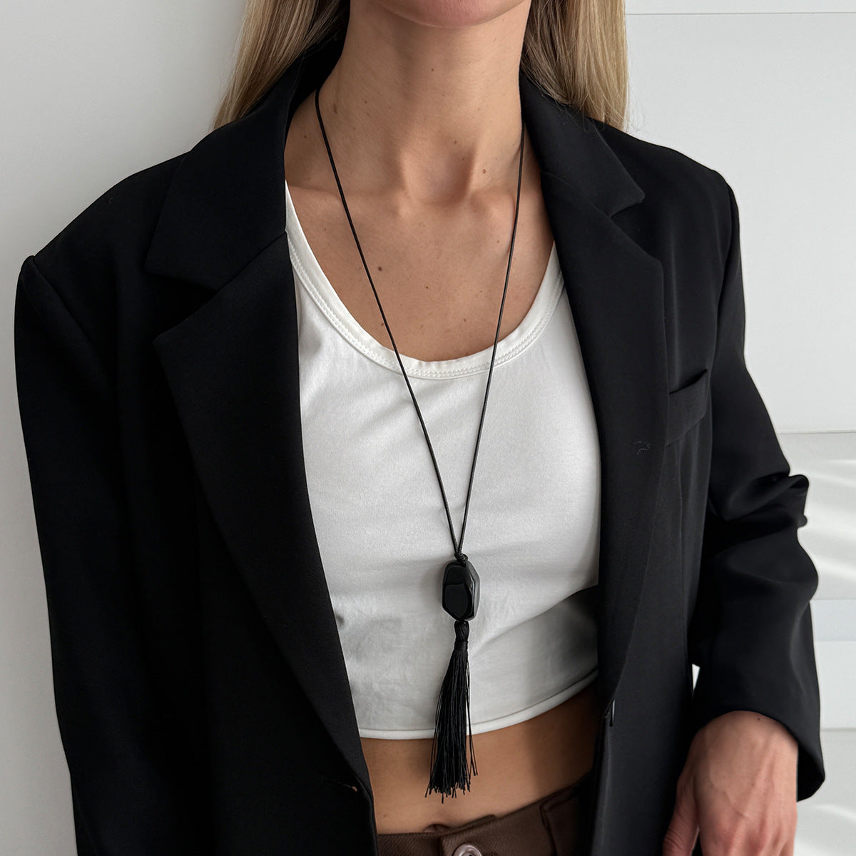 Women's Ethnic Style Transparent Resin For Simple Personality Necklace