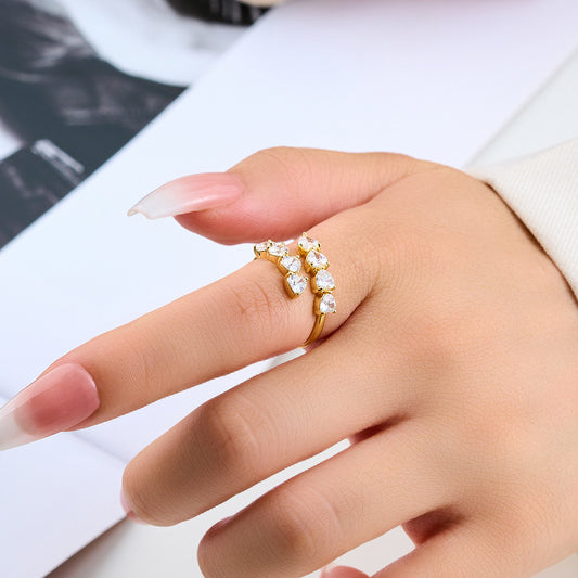 Luxury High-grade Full Zirconium Index Finger Rings