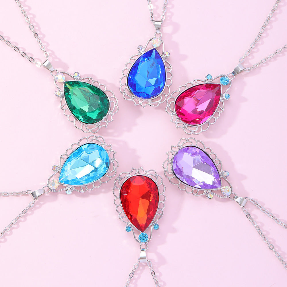 Slouchy Sophia Power Stone Princess Charm Necklaces