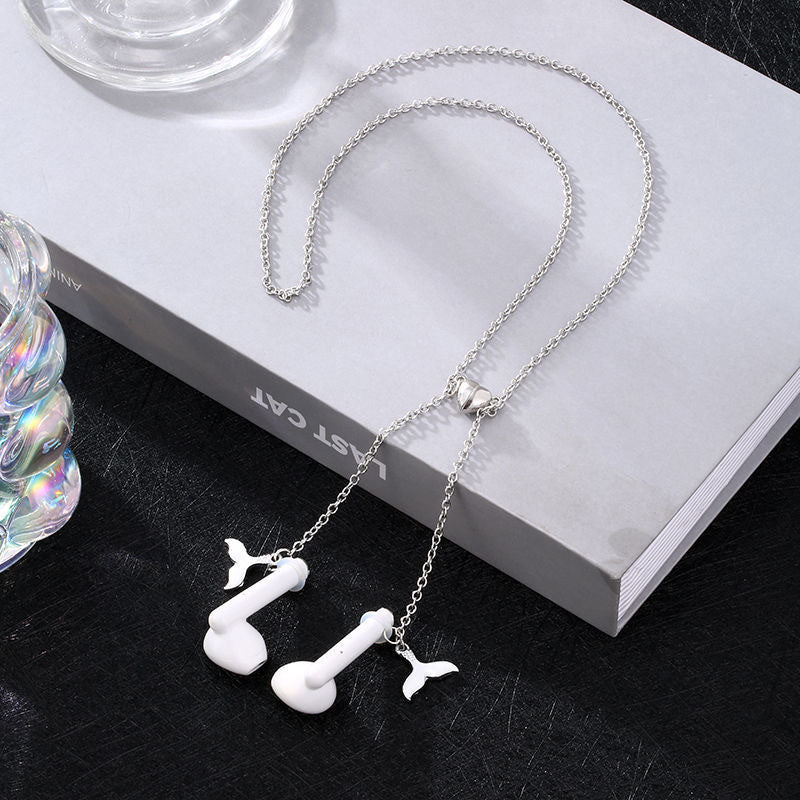 Headset Female Design Sense Halter Wireless Necklaces