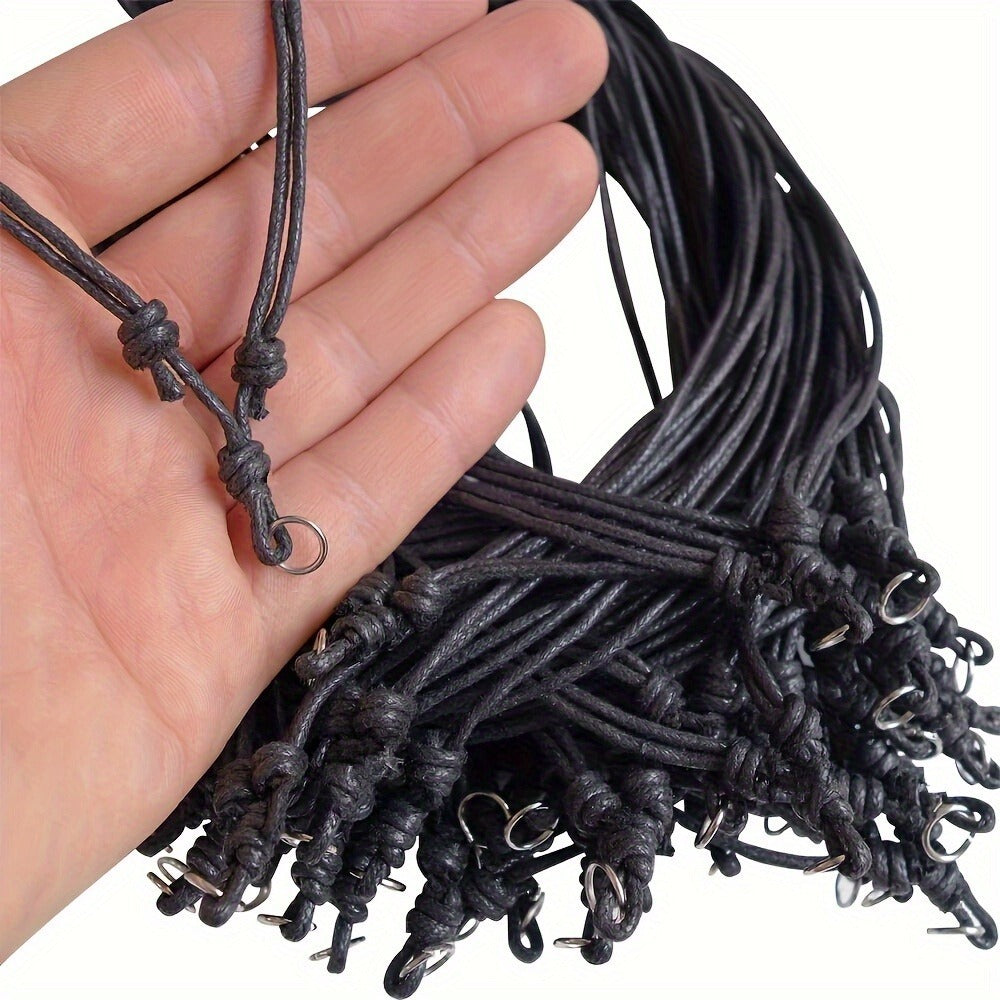 Black Braided Rope Adjustable Accessory Strap Halter Eyeglasses Necklace