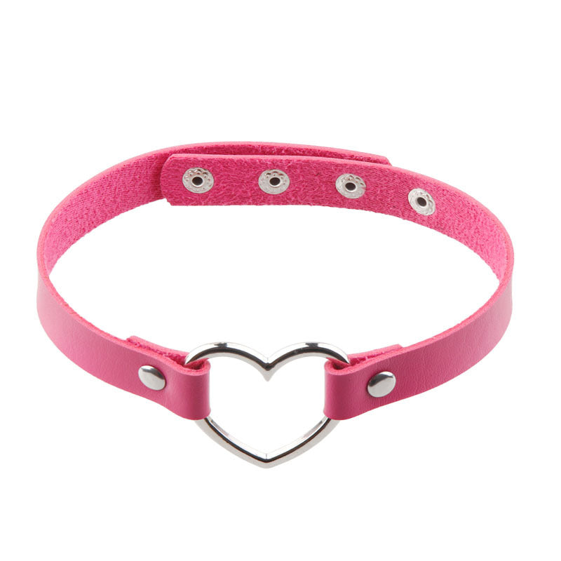 Women's Chain Short Dark Punk With Simple Cool Black Neckband Collar