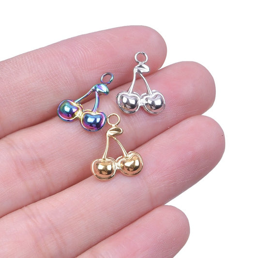 Stainless Steel Cherry Ornament Accessories Light Luxury Necklaces