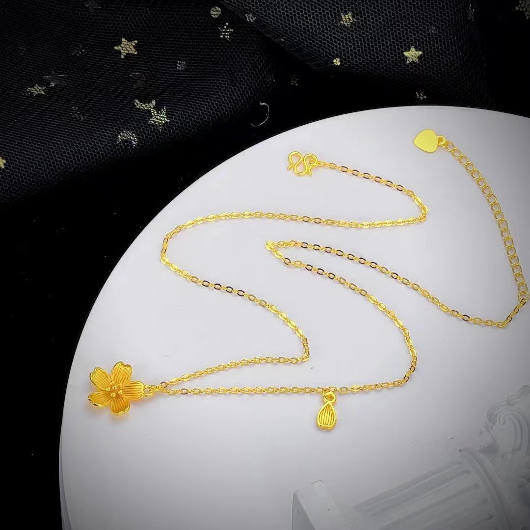 Women's Vietnam Placer Gold Integrated Chain Fashion Necklace