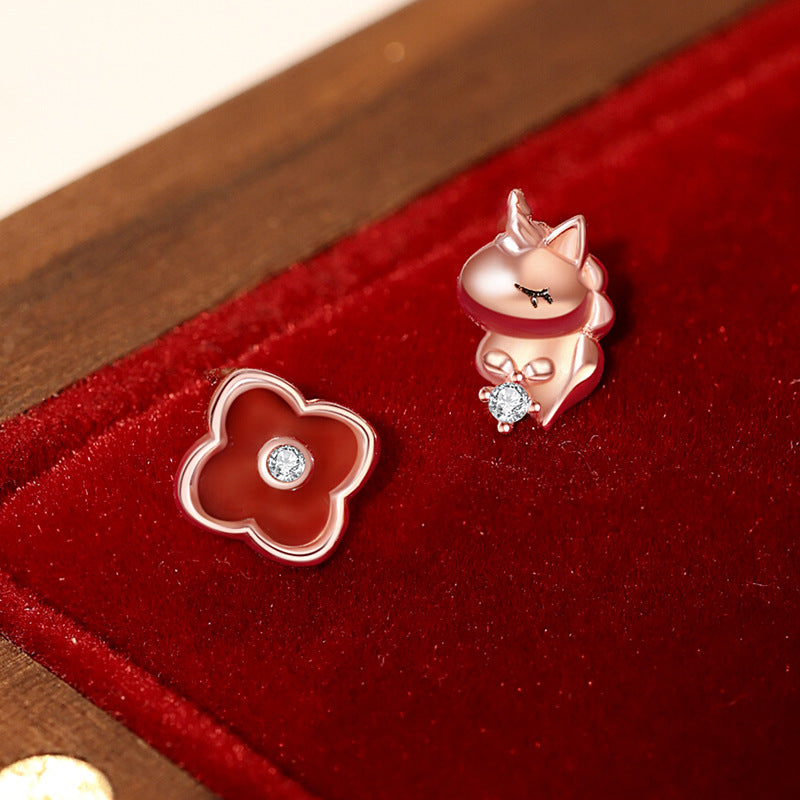 Sterling Sier National Fashion Chinese Zodiac Earrings