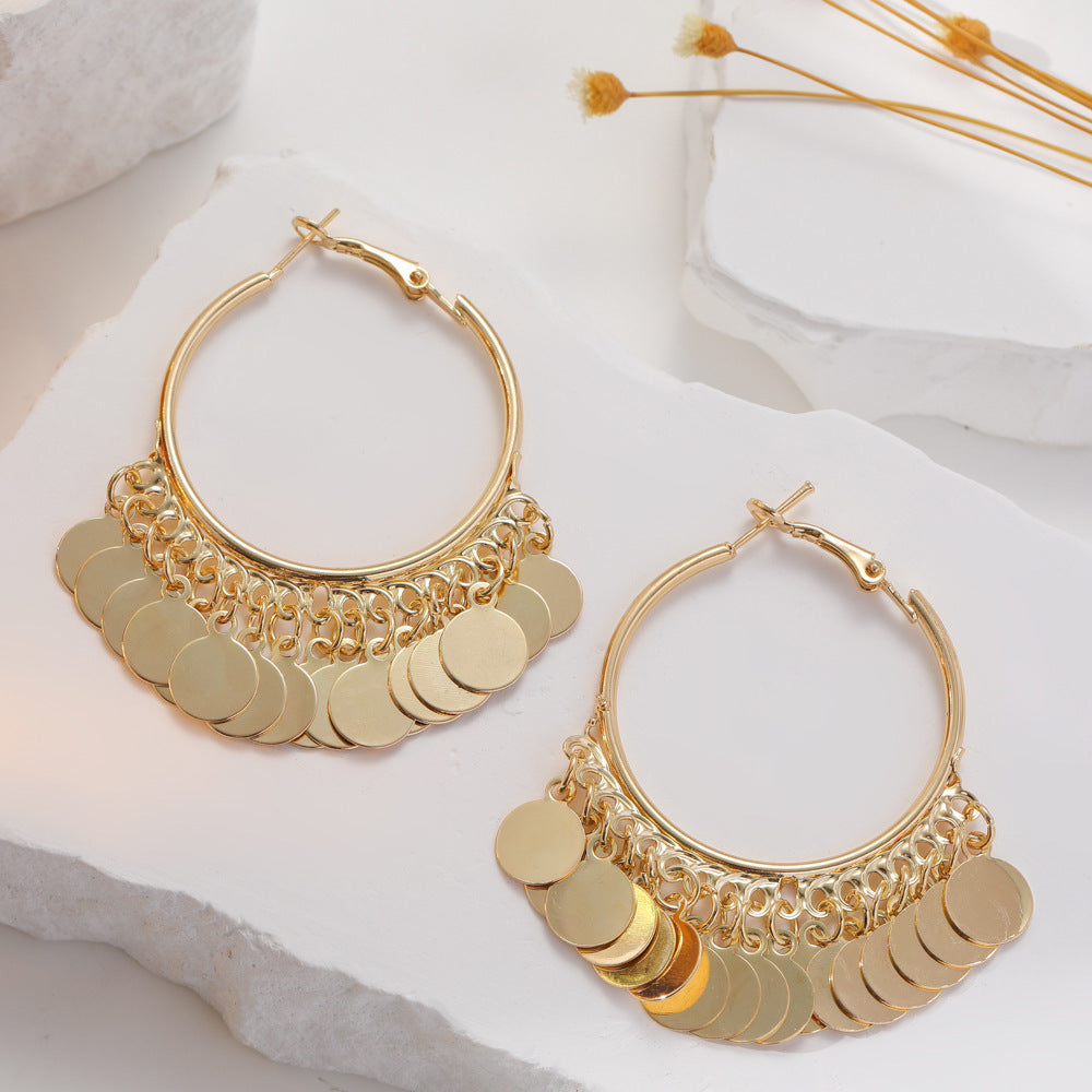 Women's Fashion Personality Five-pointed Star Style Exaggerated Series Earrings