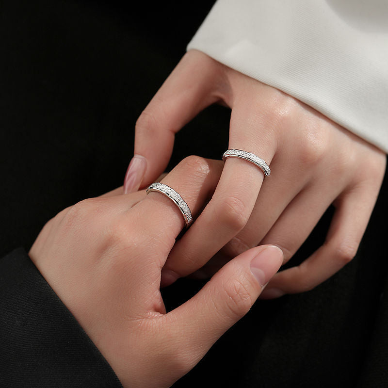 Women's & Men's Couple Trendy Light Luxury High-grade Design Long-distance Rings