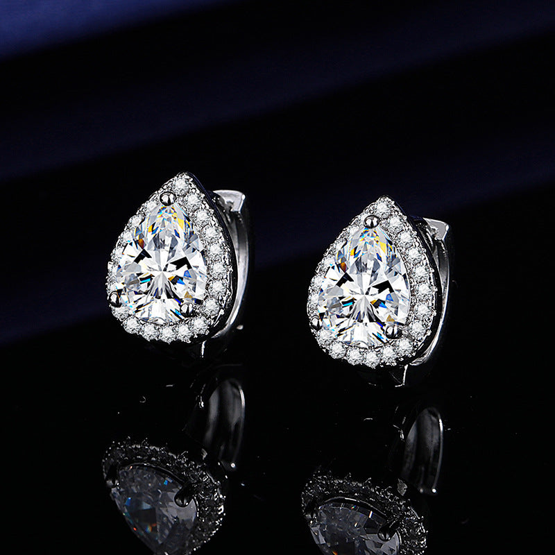 Women's Pear-shaped Zircon For Commuting Fashion Round Rings