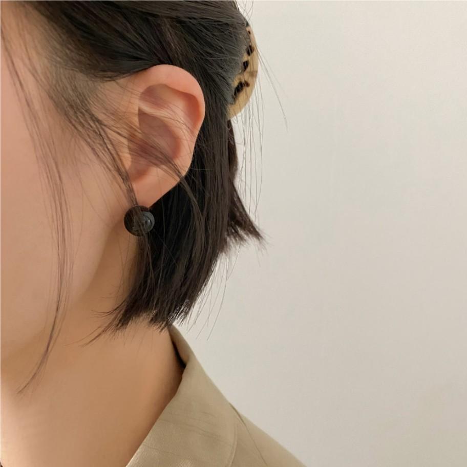 Women's Korean Style Pure Sier Ear Pin Rings