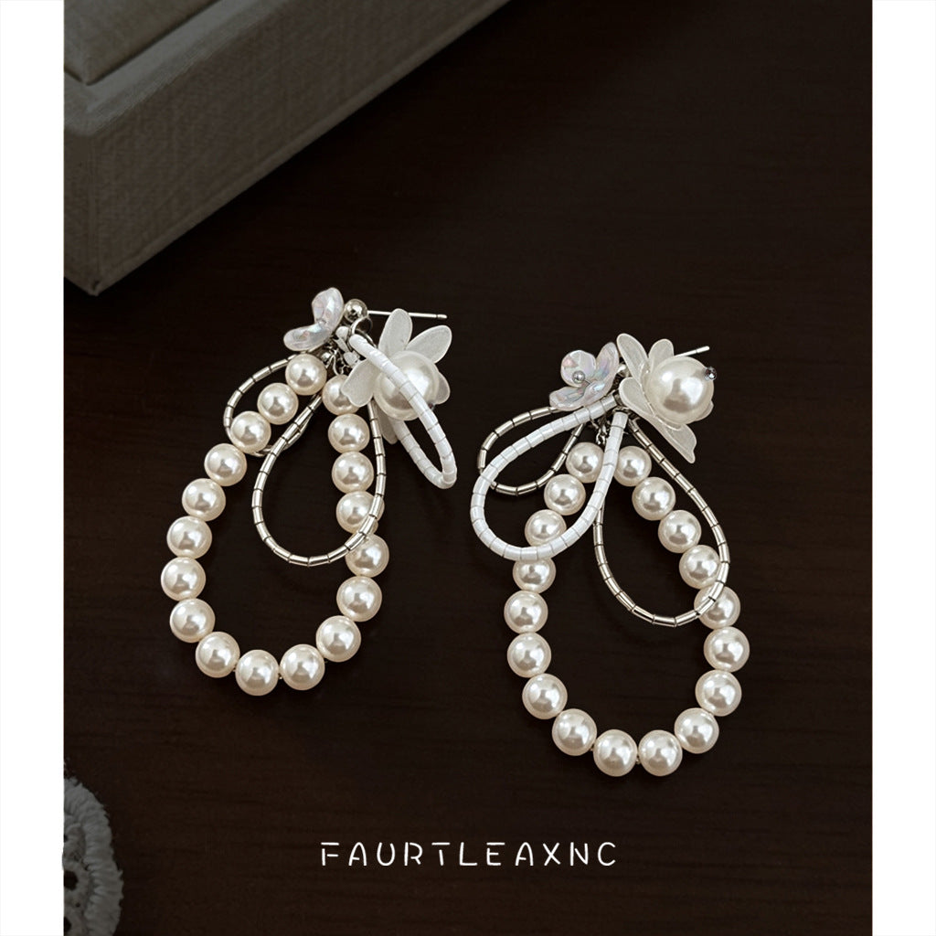 Model Style Fashion High-grade Handmade Geometric Flower Elegant Rings