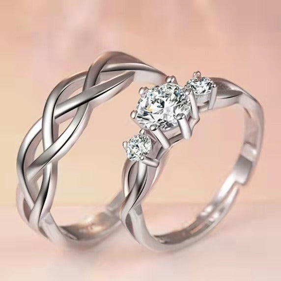 Stylish Opening Couple Female Love Silk Around Ring
