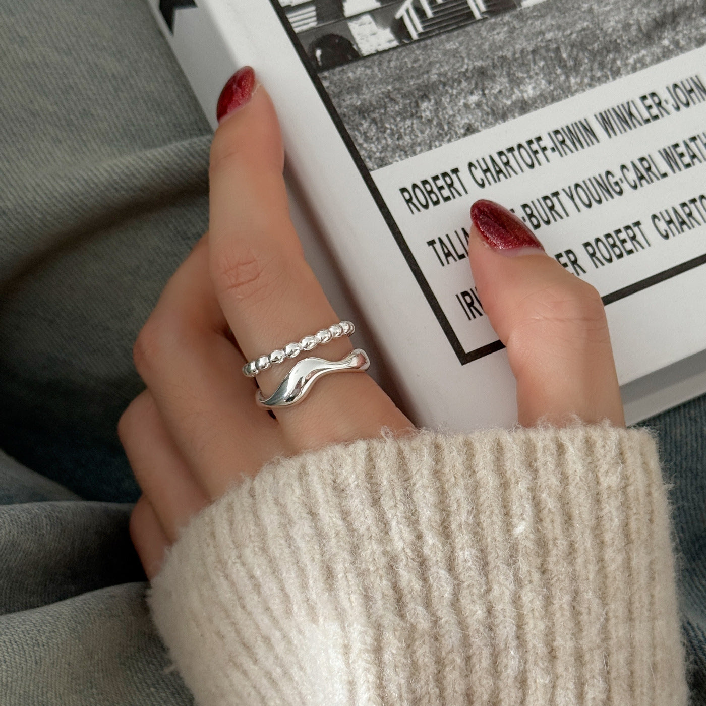 Women's Light Luxury High-grade Temperamental Minority Design Opening Ring