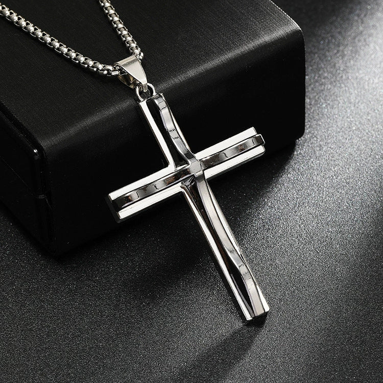 Women's & Men's Simplicity Long Gothic Vintage Stainless Steel Pendants