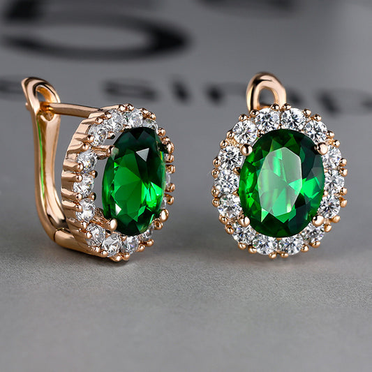 Women's White Diamond For Small Personality Simple Stud Earrings