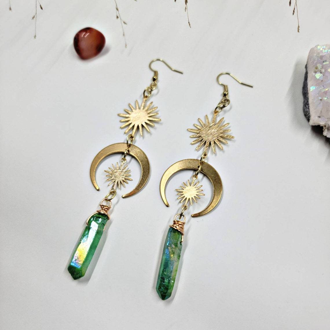 Graceful Versatile Comfortable Crystal Moon Sun Rings