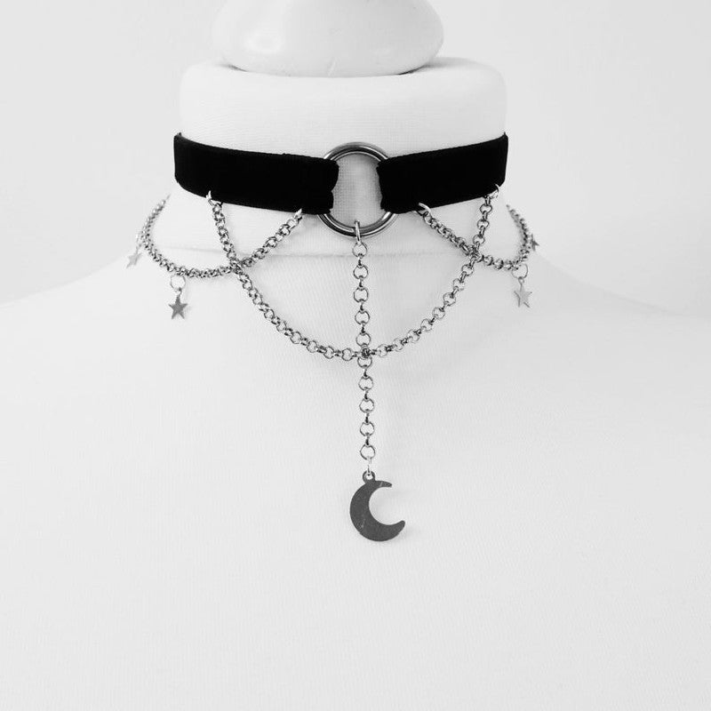 Black Veet Clavicle Moon Cute Fashion Collar