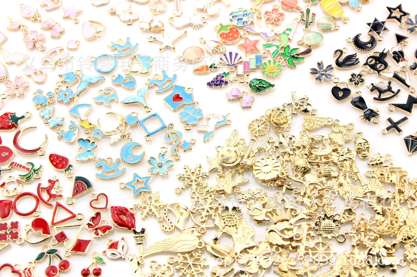Attractive Slouchy Dripping Gold Hair Mobile Jewelry Accessories