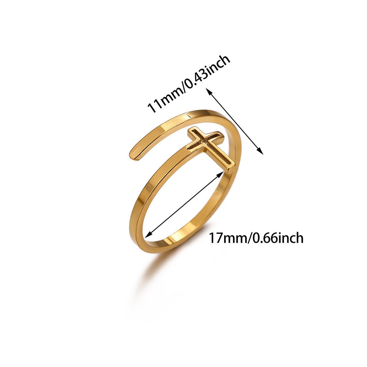 Open Niche Creative Hollow Daily Wear Couple Ring