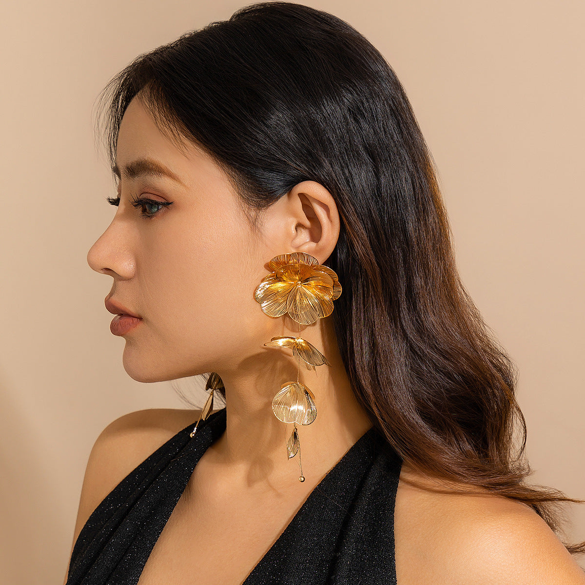 Niche Ginkgo Leaf Tassel Sweet Cool Style Design Vintage Collar