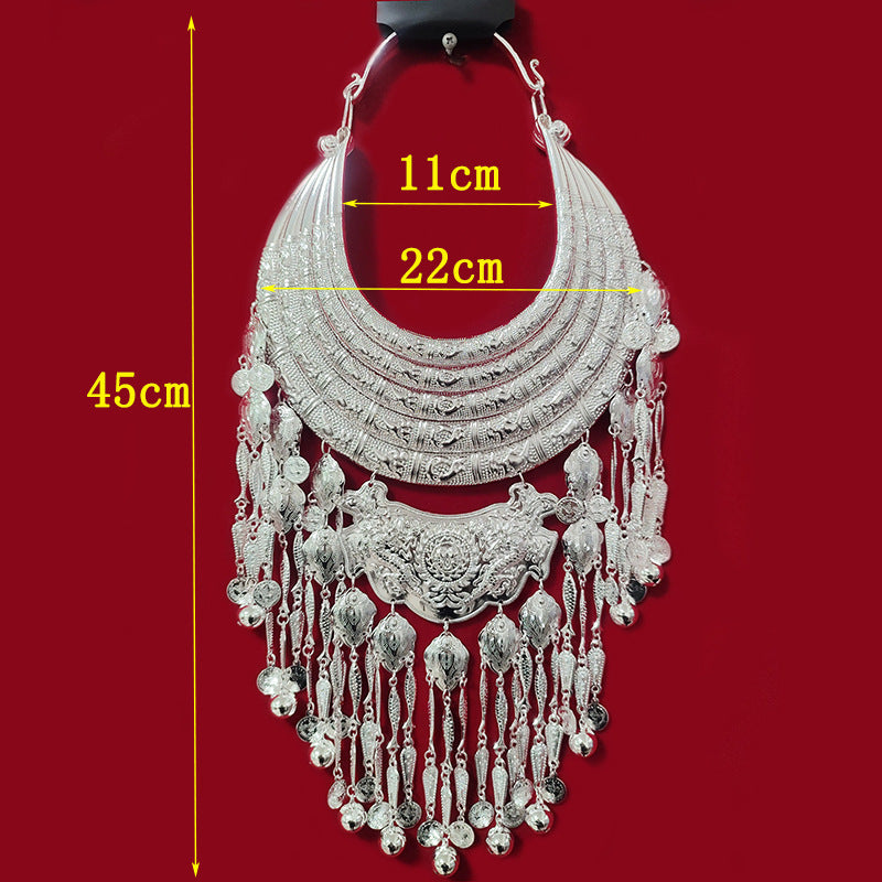 Ethnic Style Miao Sier Zodiac Bell Collar