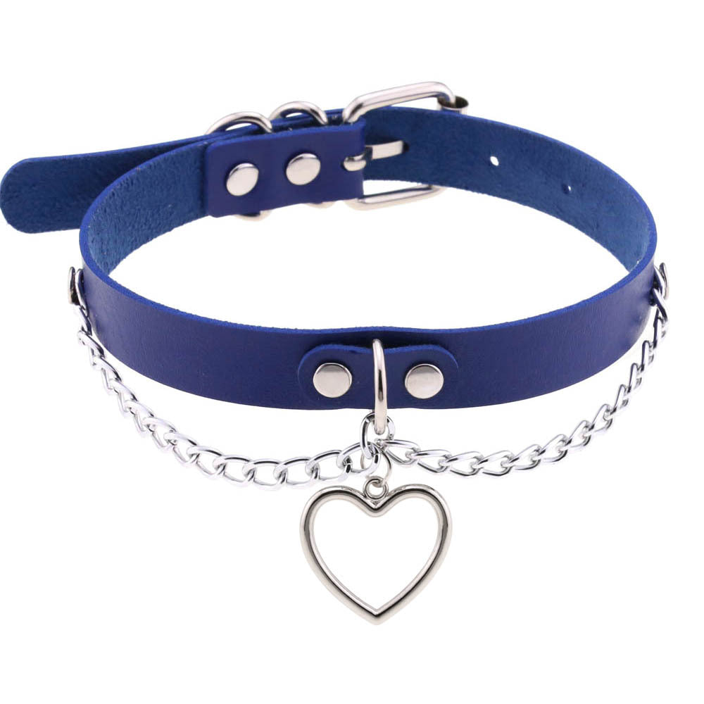 Heart-shaped Clavicle Classic Peach Heart Neck Band Collar