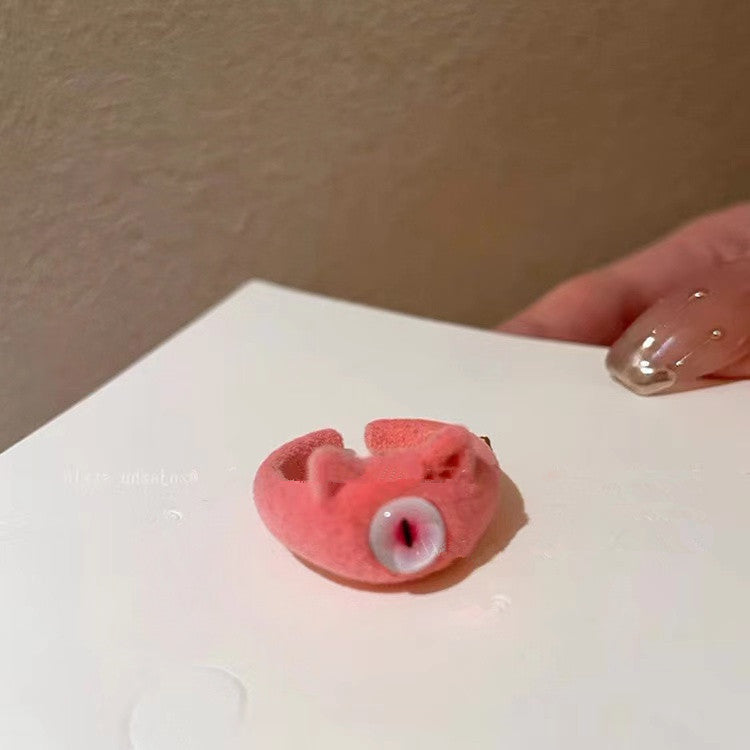Monster Female Open Mouth Funny Cute Ring