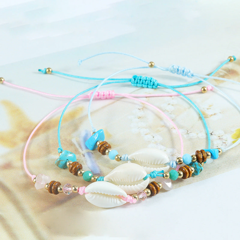Shell Gravel Ocean Beach Design Surfing Bracelets