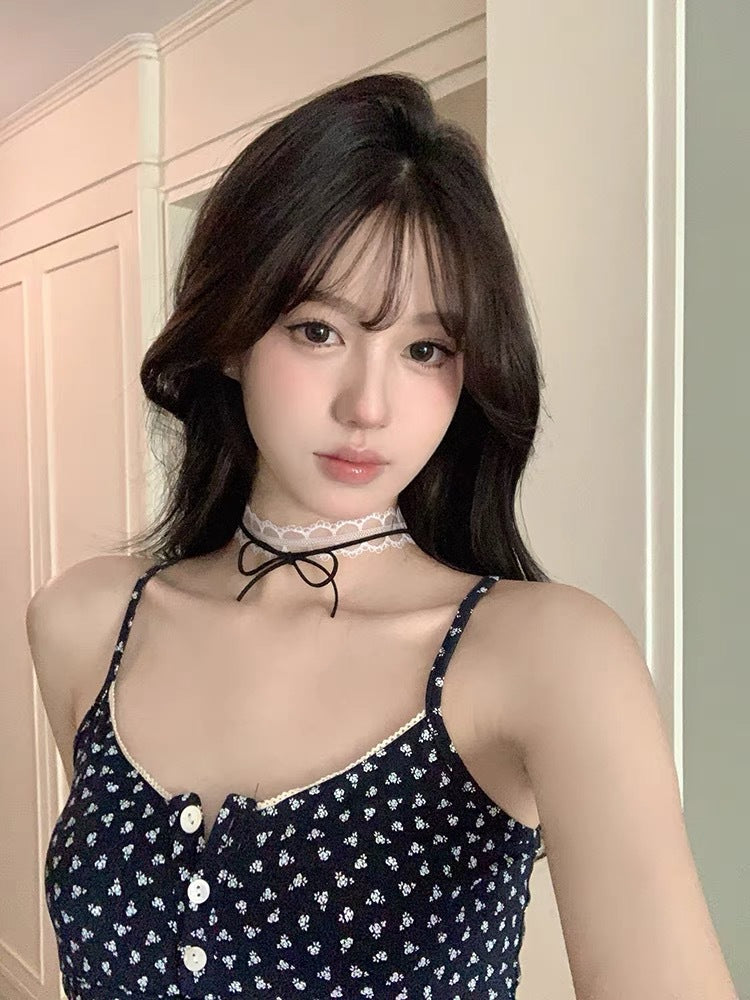 Women's Pure Hot Lace Bow Clavicle Chain Neck Collar