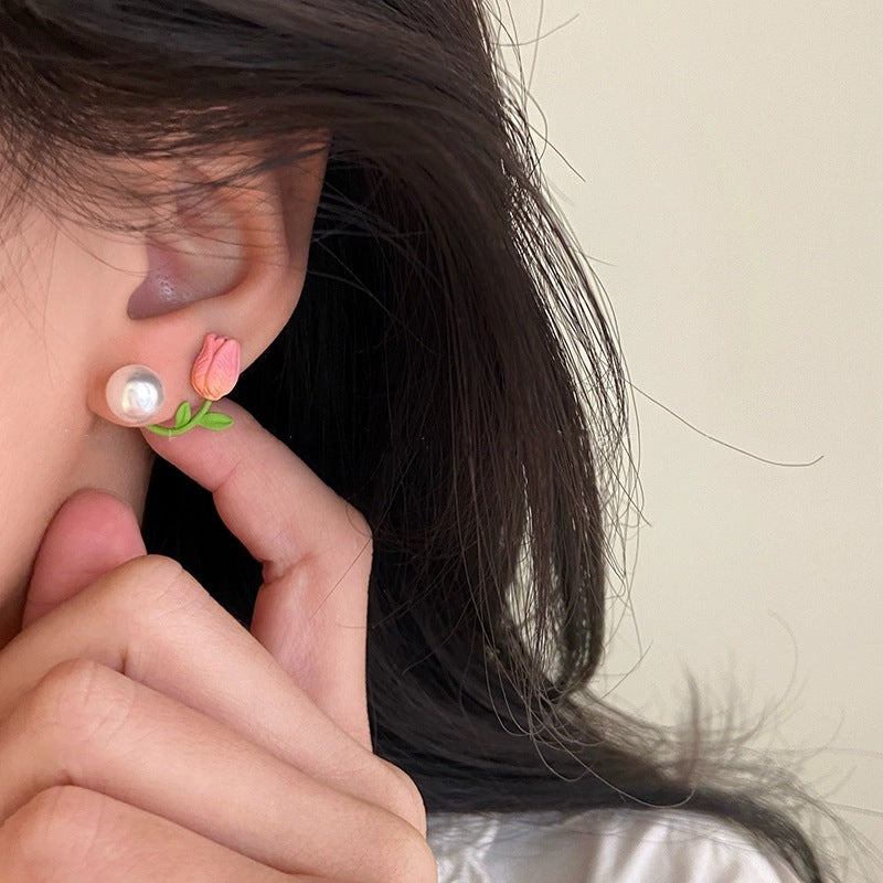Baroque Pearl High-grade Personality Design Ear Retro Earrings