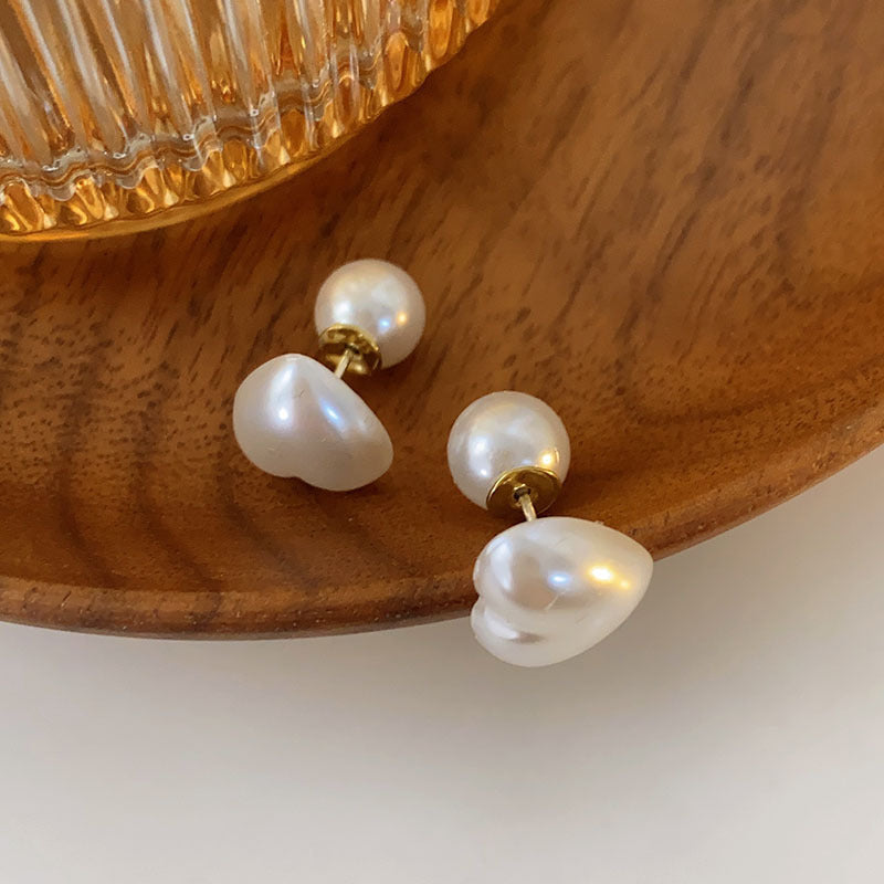 Women's Trendy Simple Pearl Temperamental Minority Design Earrings