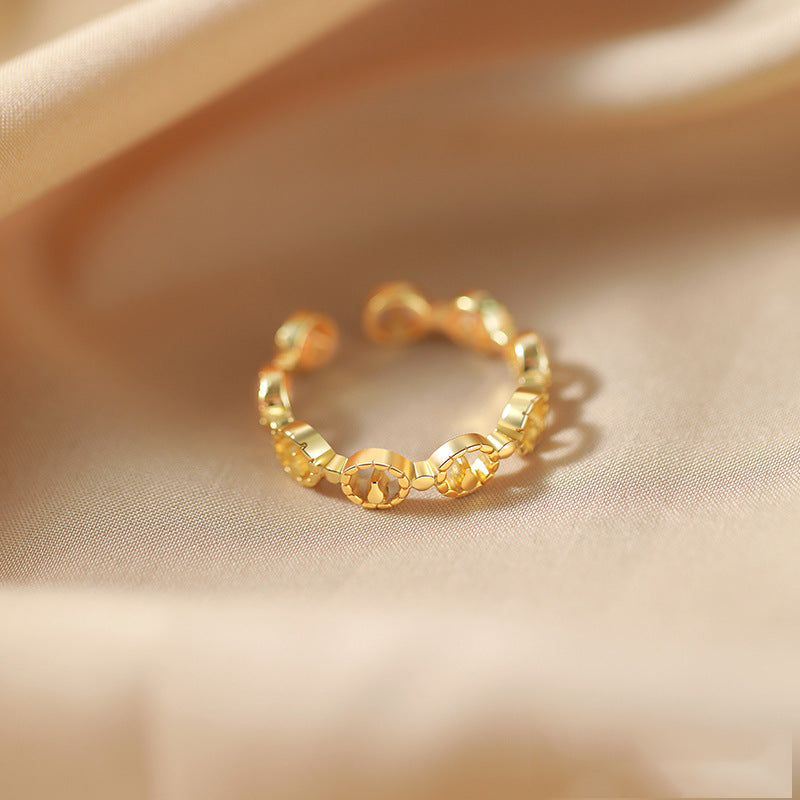 Women's Simple Light Luxury High Sense Design Opening Ring