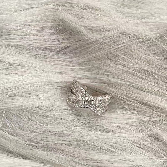 Luxury Fashion Personalized Minority Vintage Zircon Adjustable Opening Index Finger Rings