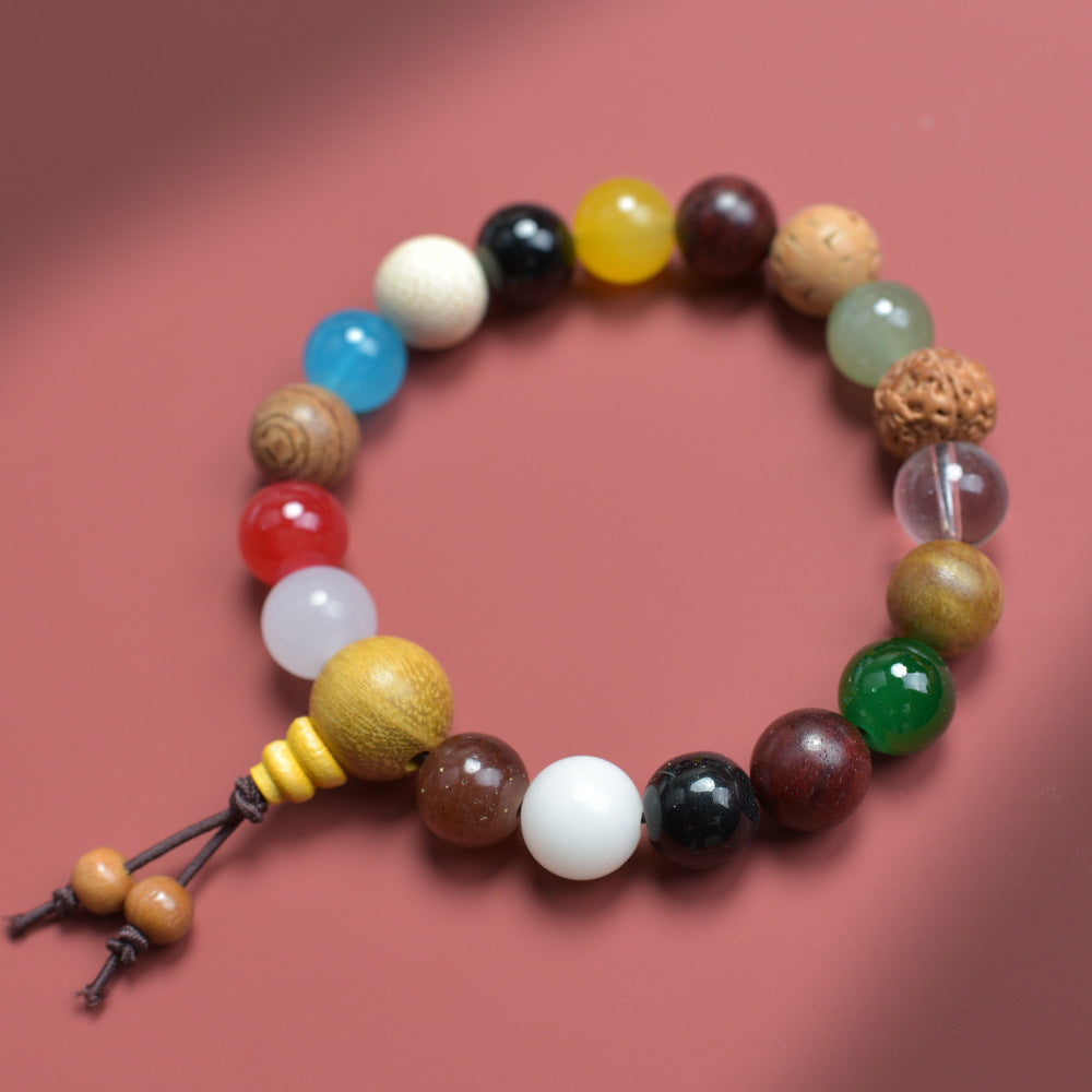 Seed Bodhi Female Eighteen Prayer Beads Charm Bracelet