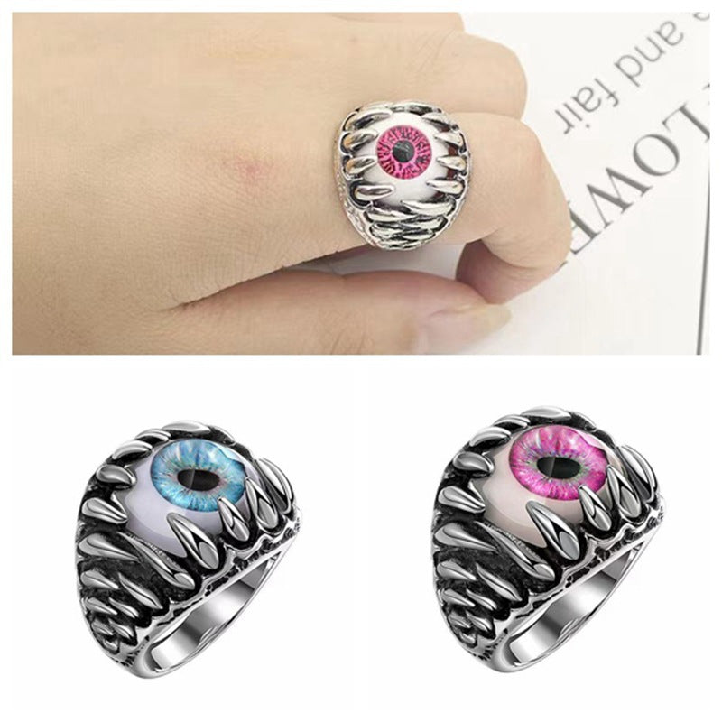 Retro Devil Eye Alloy Evil Trend Ring