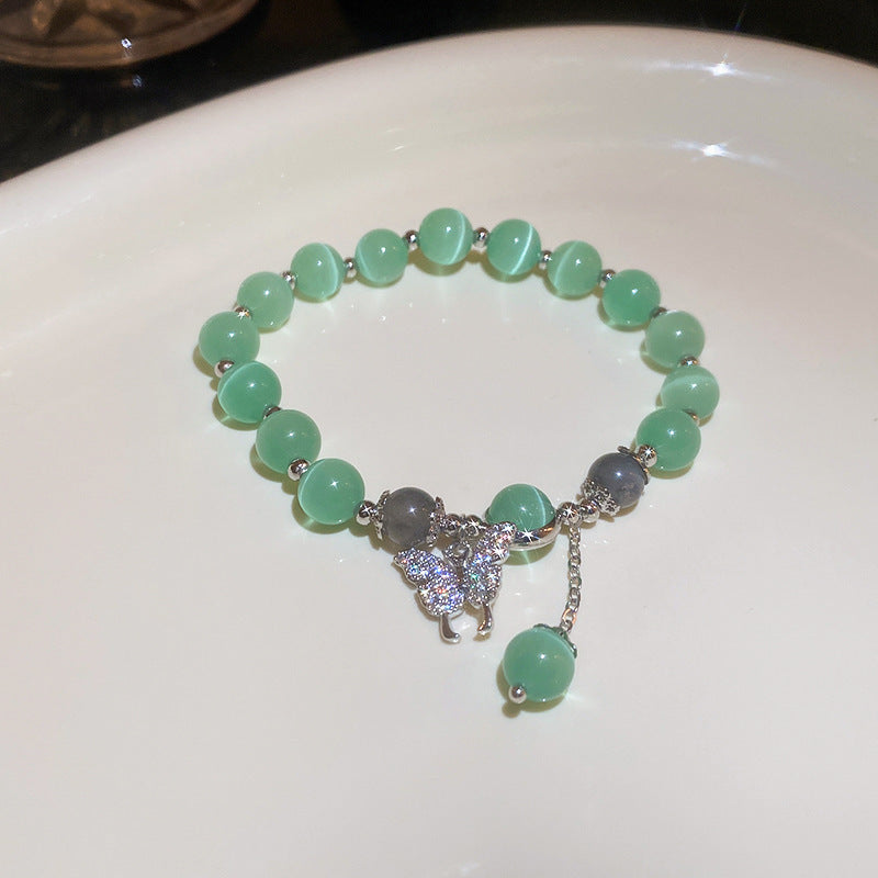 Rhinestone Zircon Butterfly Opal Graceful Personality Trendy Fashion Bracelets