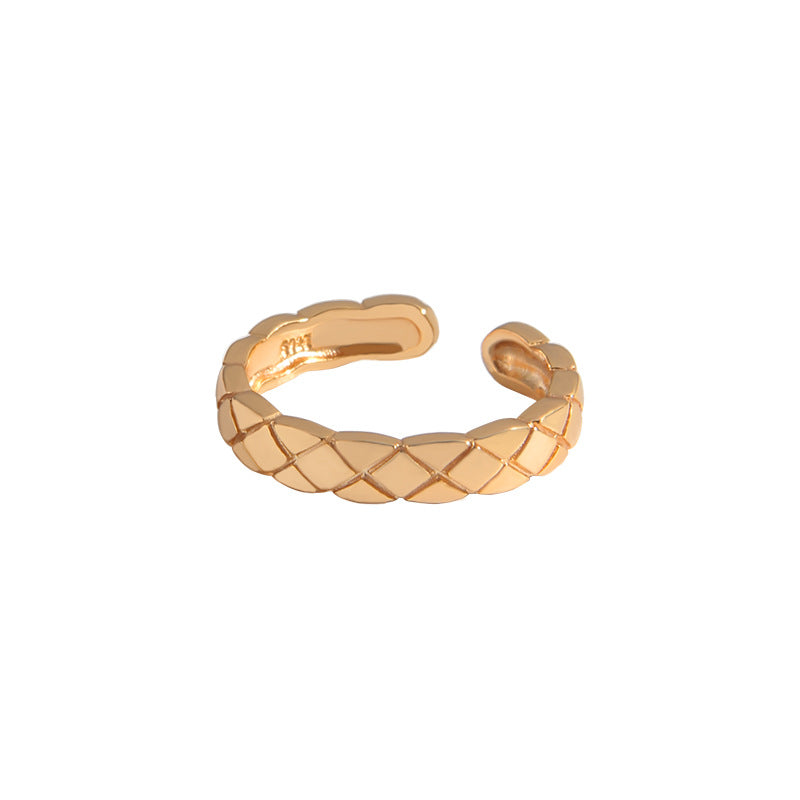 Women's Minority Simple Design Light Luxury Fine Diamond Rings