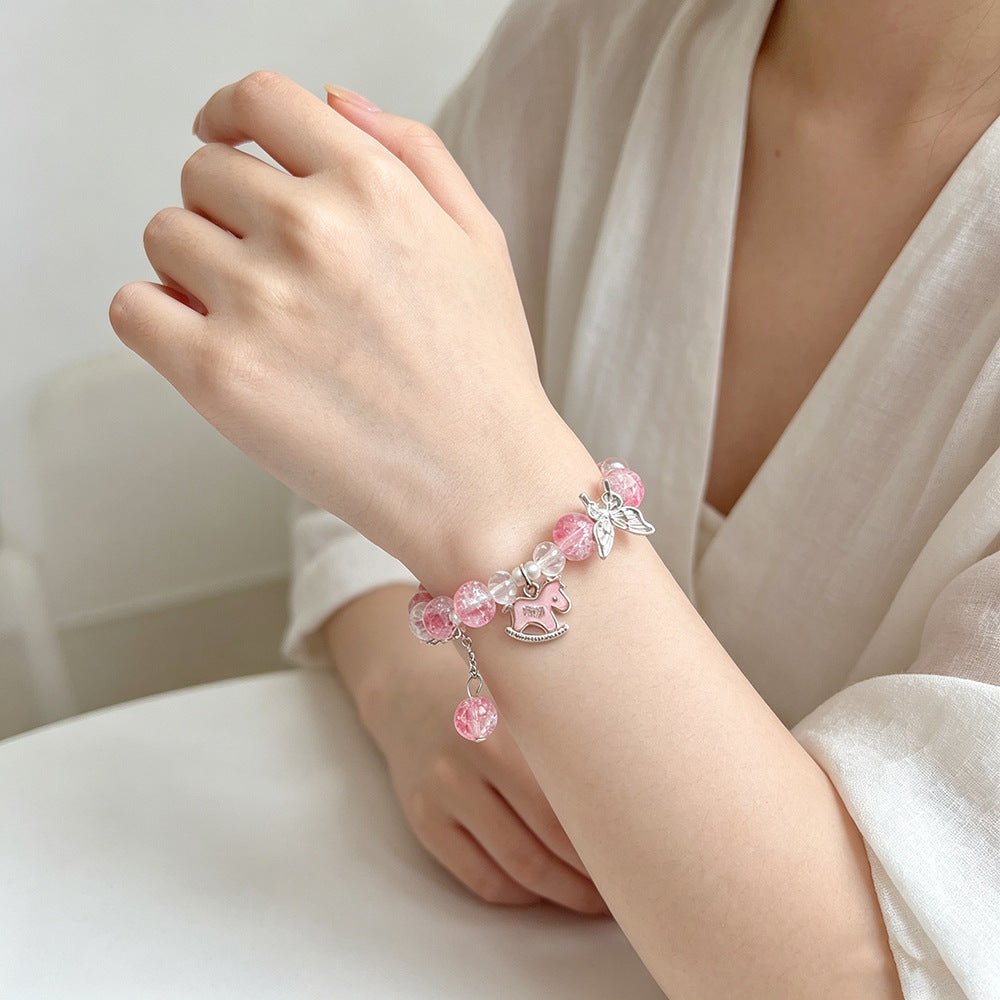 Horse Floral Butterfly Niche Glaze Gift Bracelet