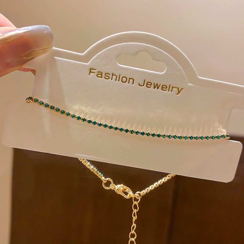 Women's Super Shiny Fine Zircon Square Light Luxury High-grade Exquisite Fashion Bracelet