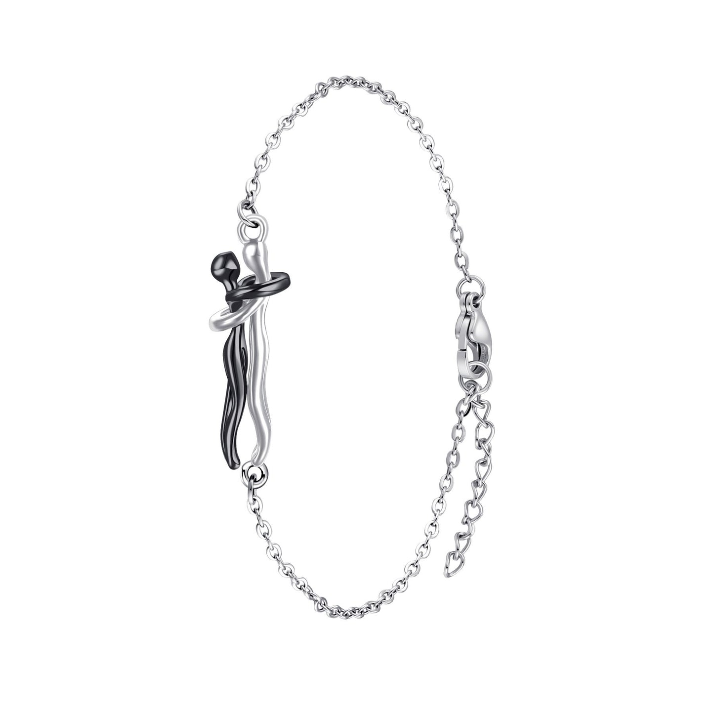 Women's & Men's Couple Hug Romantic Emotion Expression Clavicle Necklaces