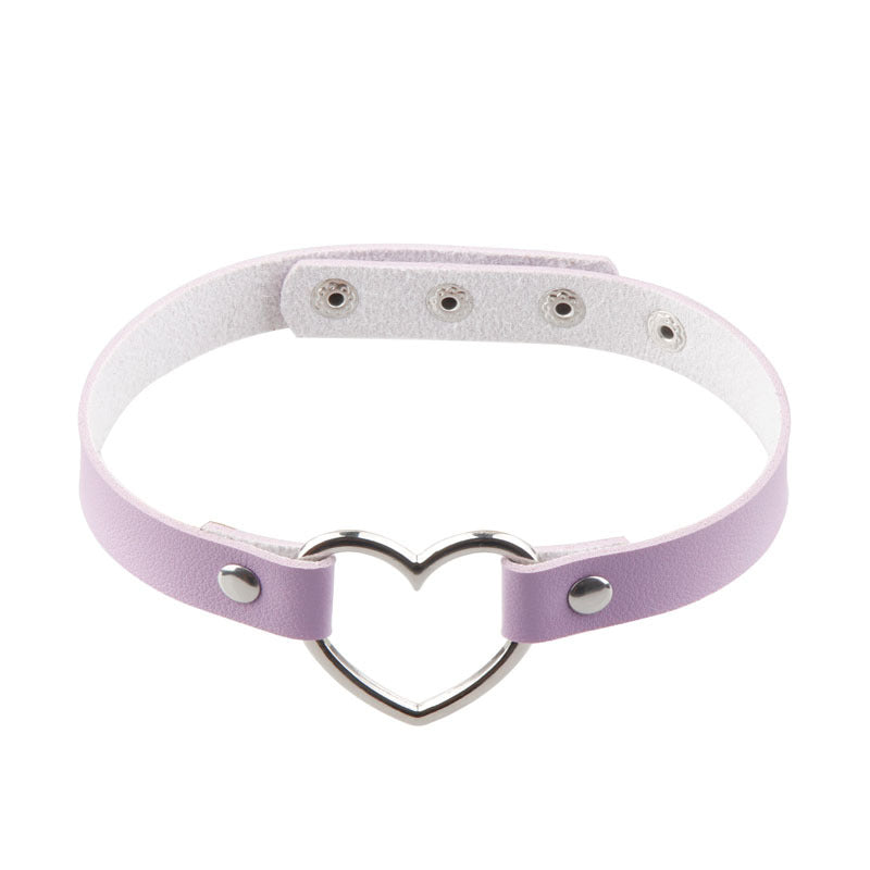 Women's Chain Short Dark Punk With Simple Cool Black Neckband Collar