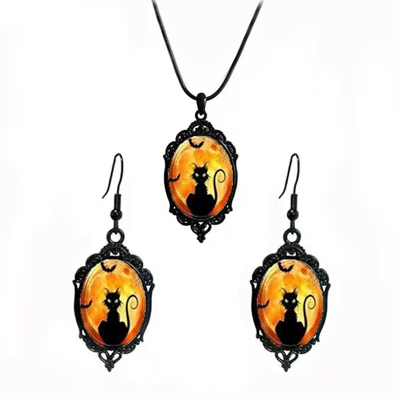 Fashion Elegant Glass Suite Romantic Gift Jewelry Set