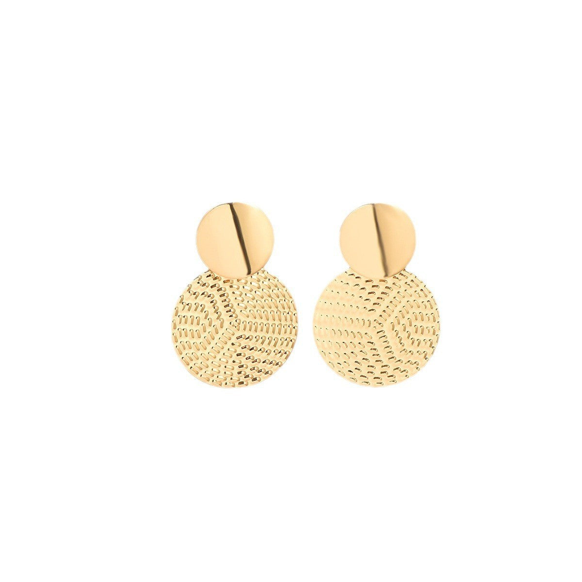 Women's Personality Metal Geometry Retro Aloofness Style Earrings