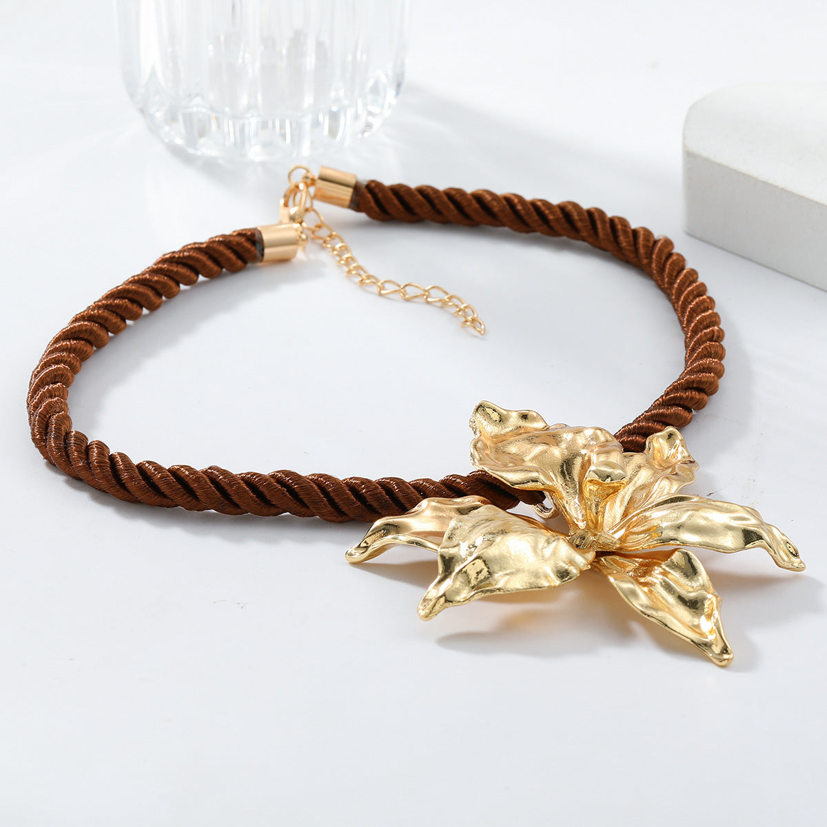 Durable Slouchy Trendy Elegant Flower Exaggerating Necklaces