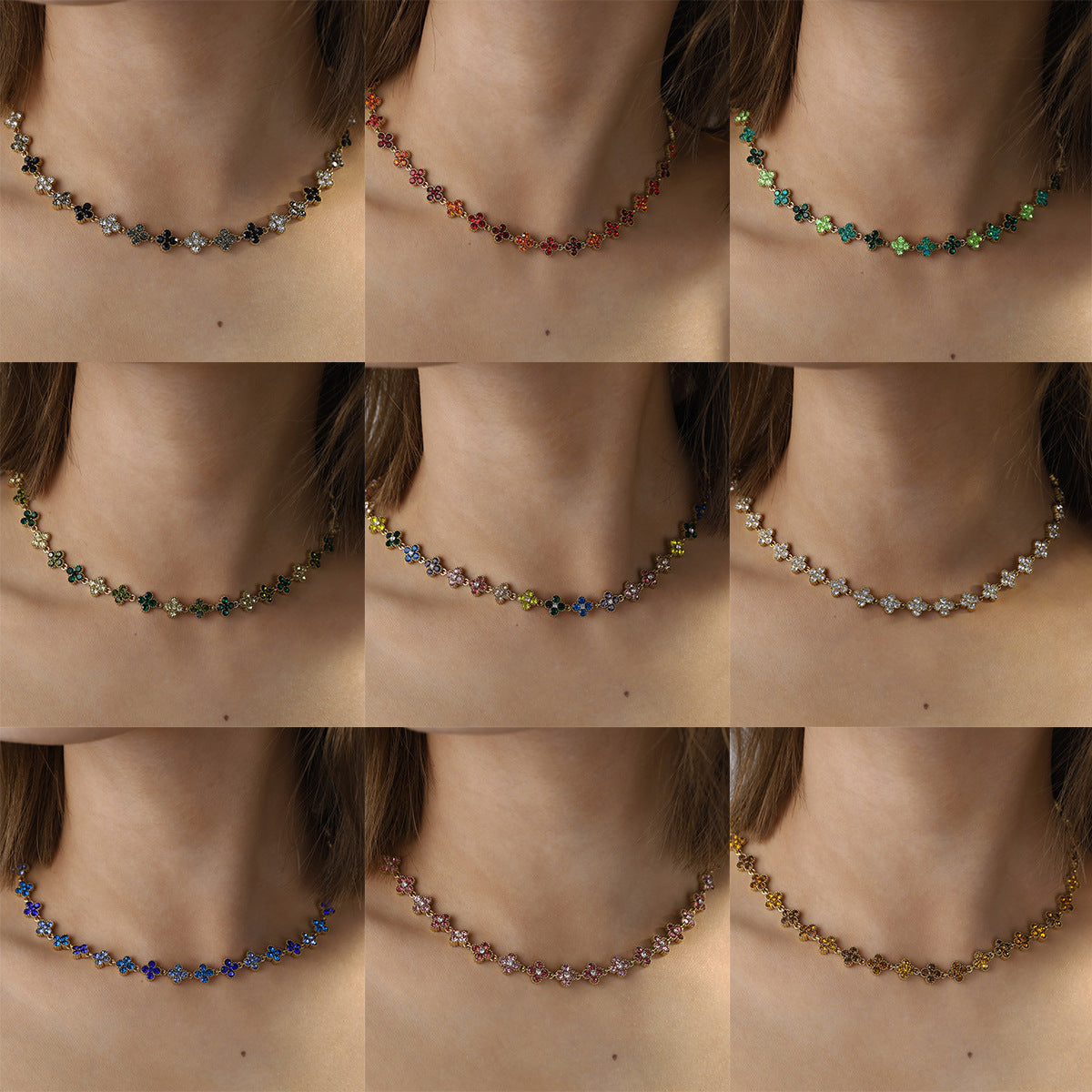 Women's Clover Exquisite Luxury Light High-grade Stainless Steel Necklace