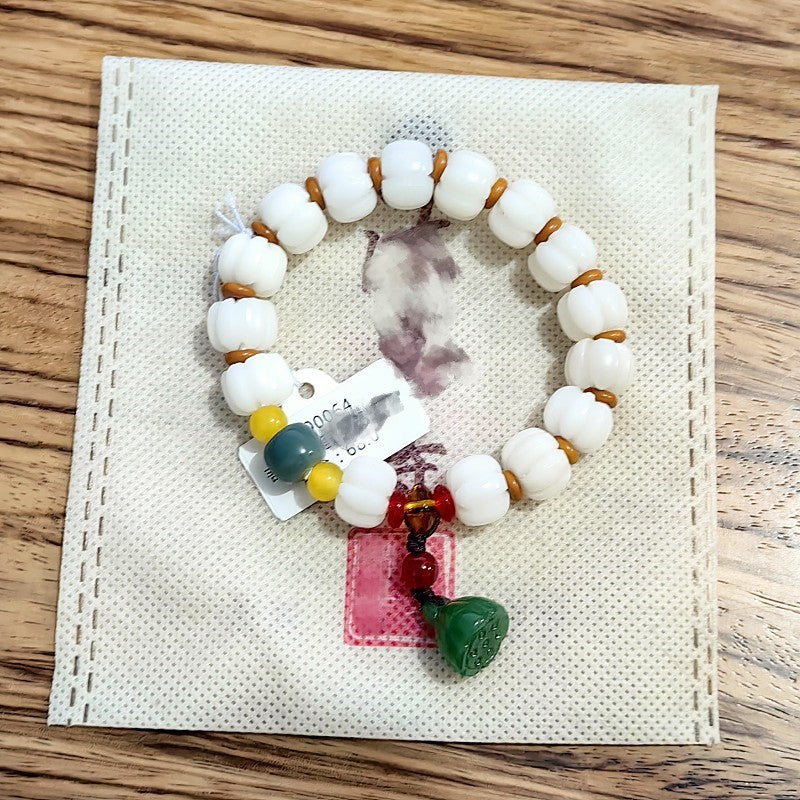 Bodhi Pumpkin Crafts Gift Buddha Beads Bracelet