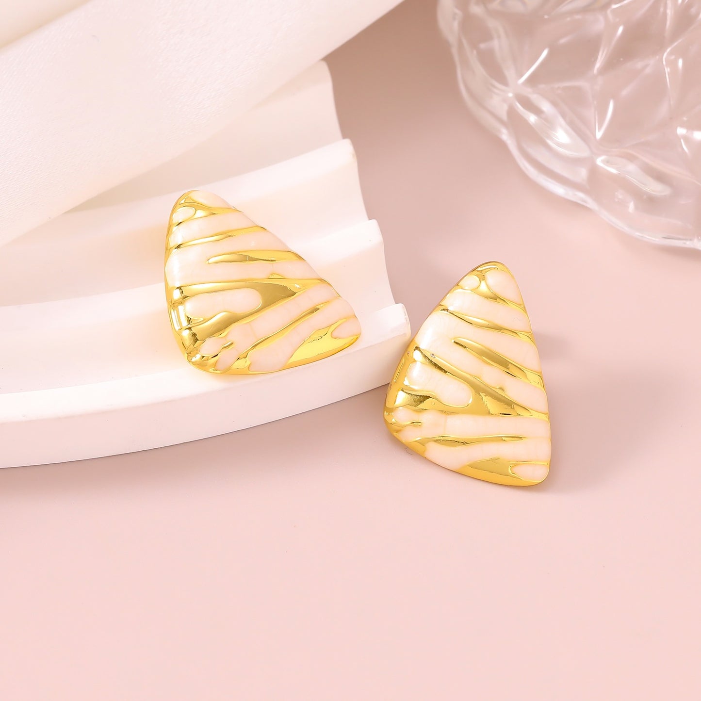 Geometric Retro Style High-grade Square Stainless Earrings