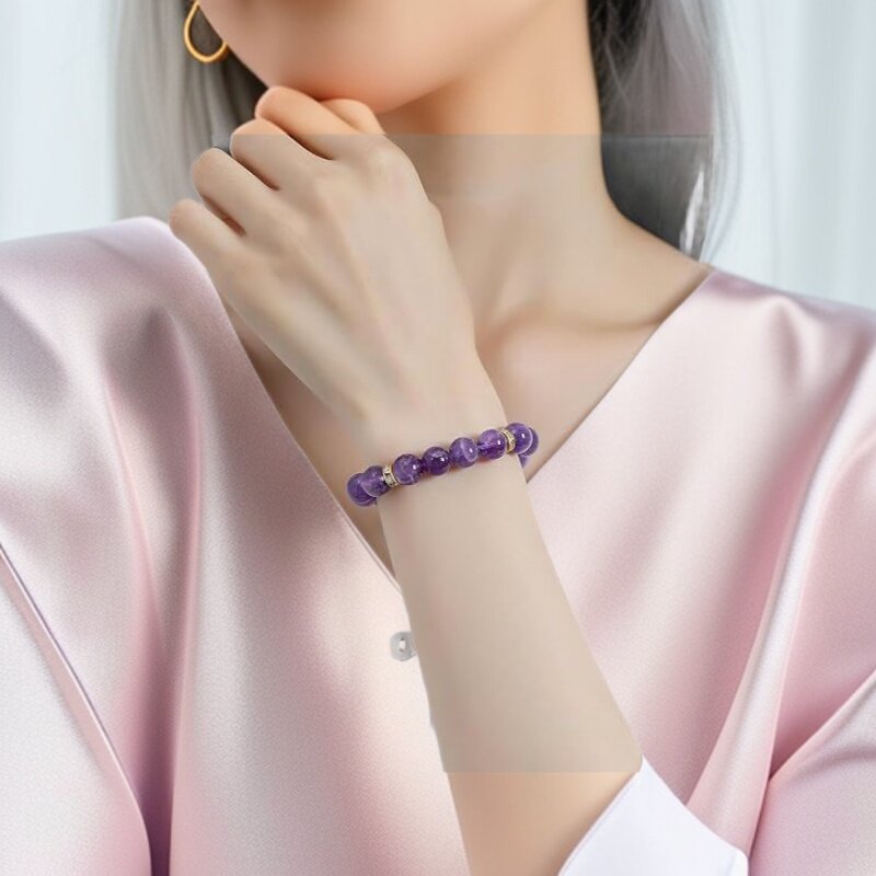 Natural Amethyst Light Luxury Girlfriend Gifts High-grade Bracelets